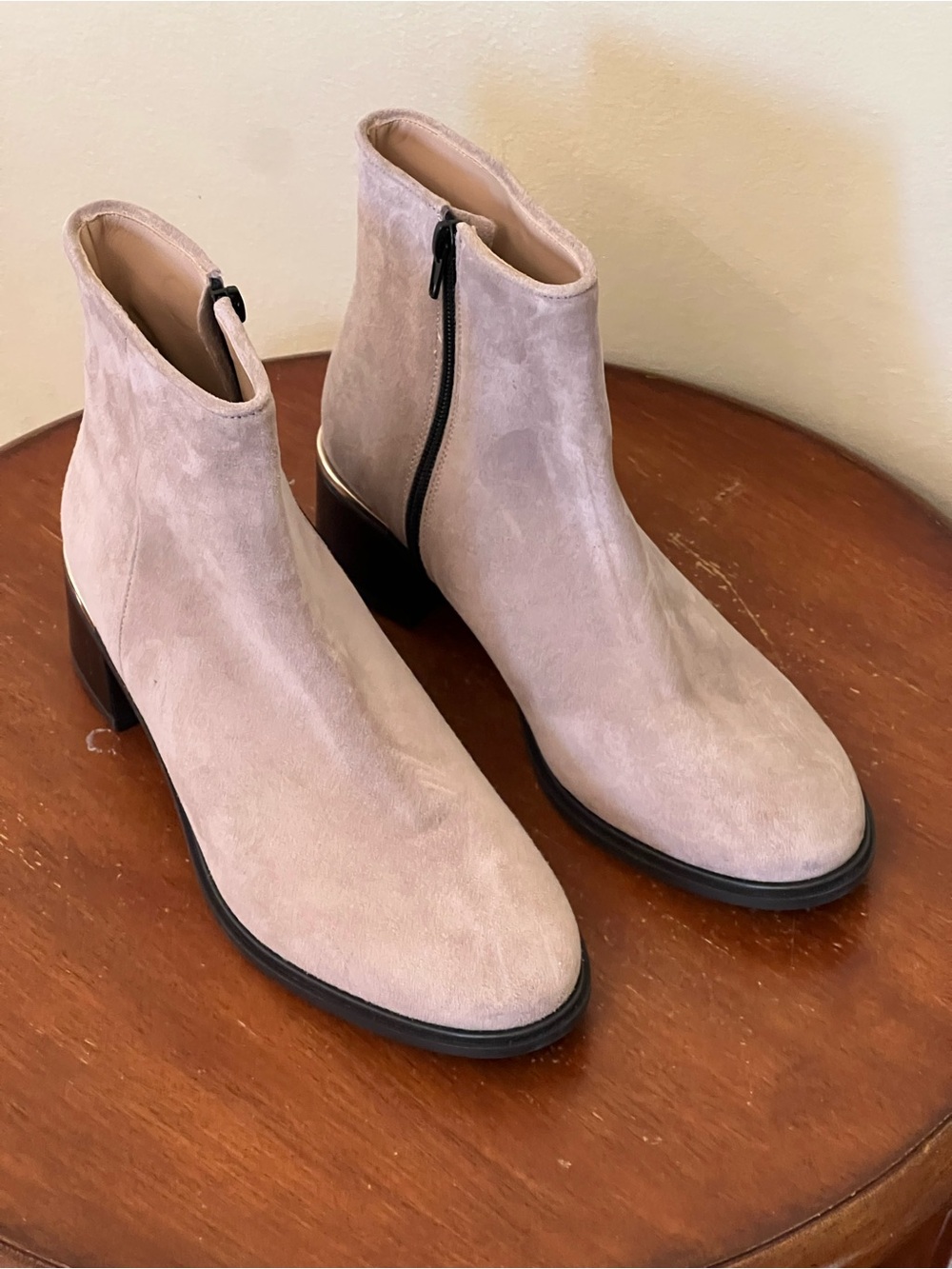 Suede Booties by Italian Shoemakers